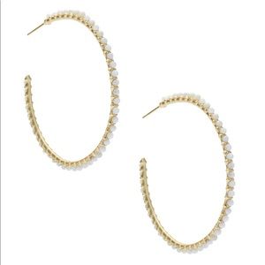 NWT Kendra Scott Birdie Earrings - White